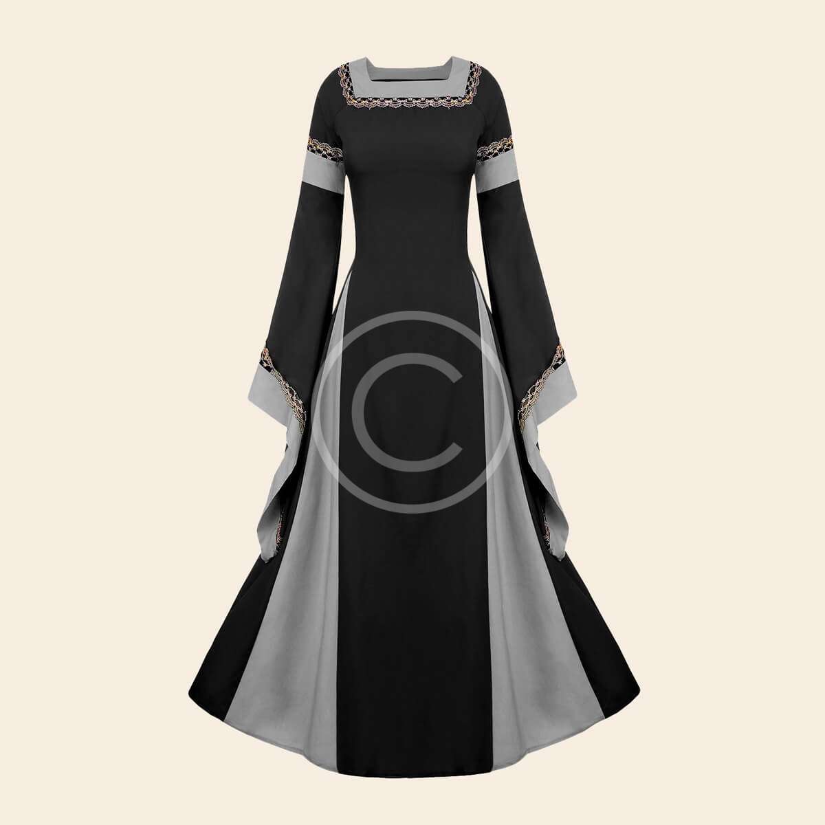 Medieval Lady Dress - Luxuriant Gown Model
